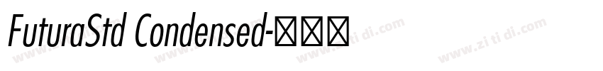 FuturaStd Condensed字体转换